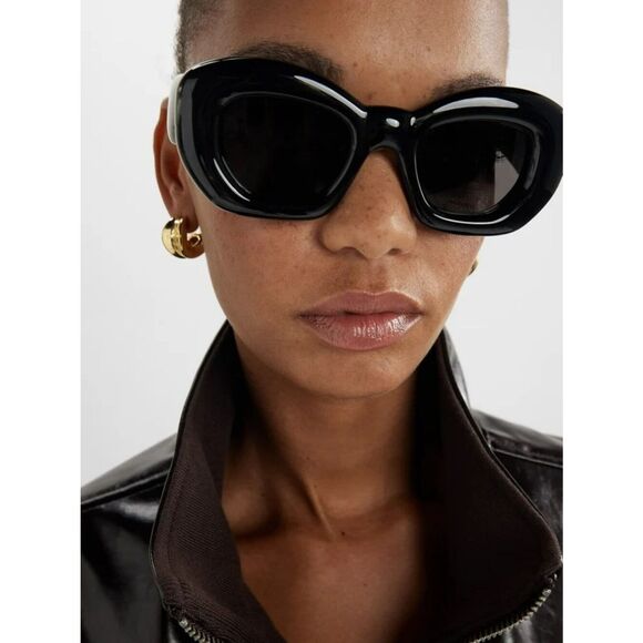 Loewe INFLATED Women Sunglasses Black Smoke Cat Eye LW40117I 01A NEW AUTHENTIC main image 7
